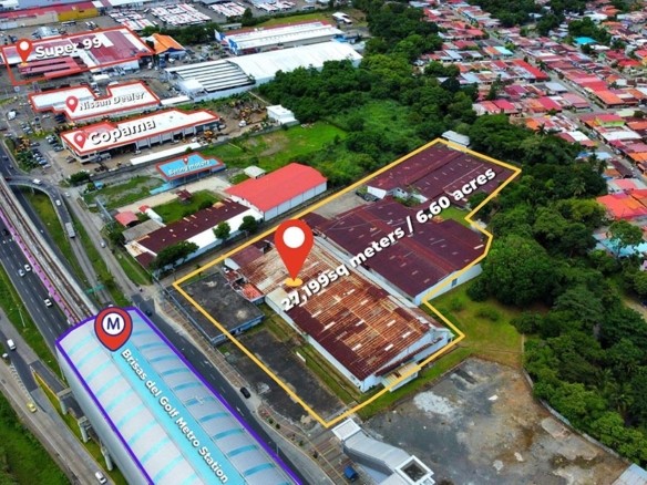 Land for Sale in Panama in front Metro Station